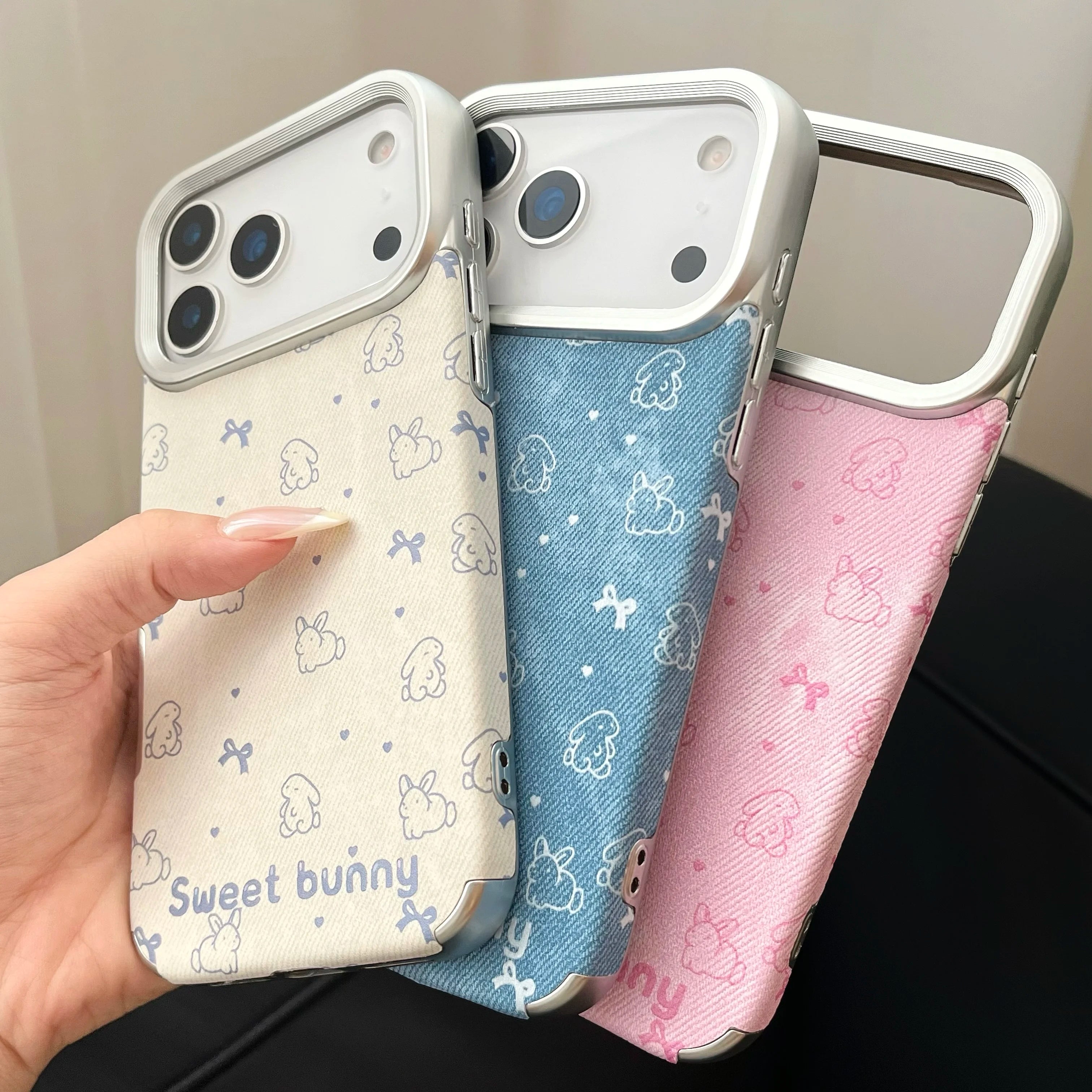 3D Apple 17, 17 Promax phone case anti drop strap hanging rope