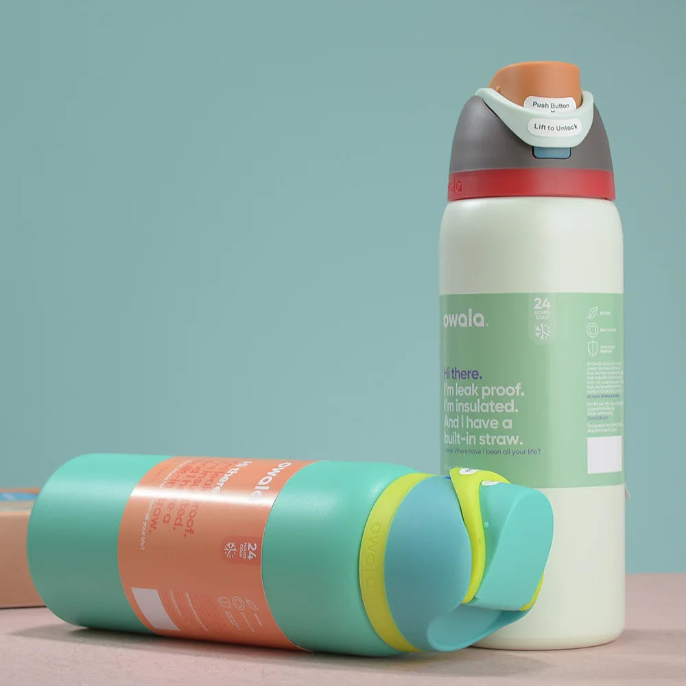 Owala Insulated Stainless Steel Water Bottle with Straw, BPA-Free Sports Water Bottle, Great for Travel, 24Oz/32 Oz,