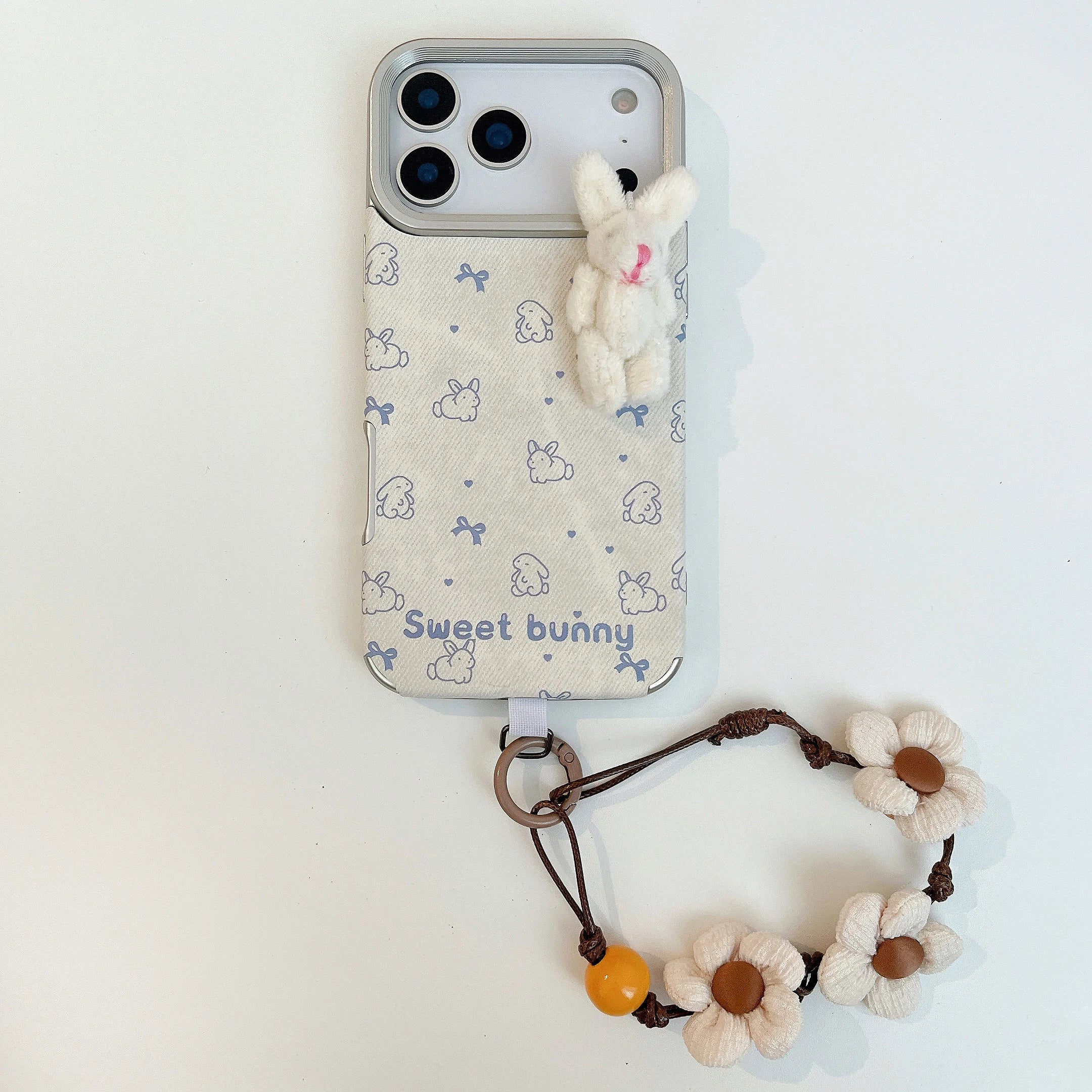 3D Apple 17, 17 Promax phone case anti drop strap hanging rope